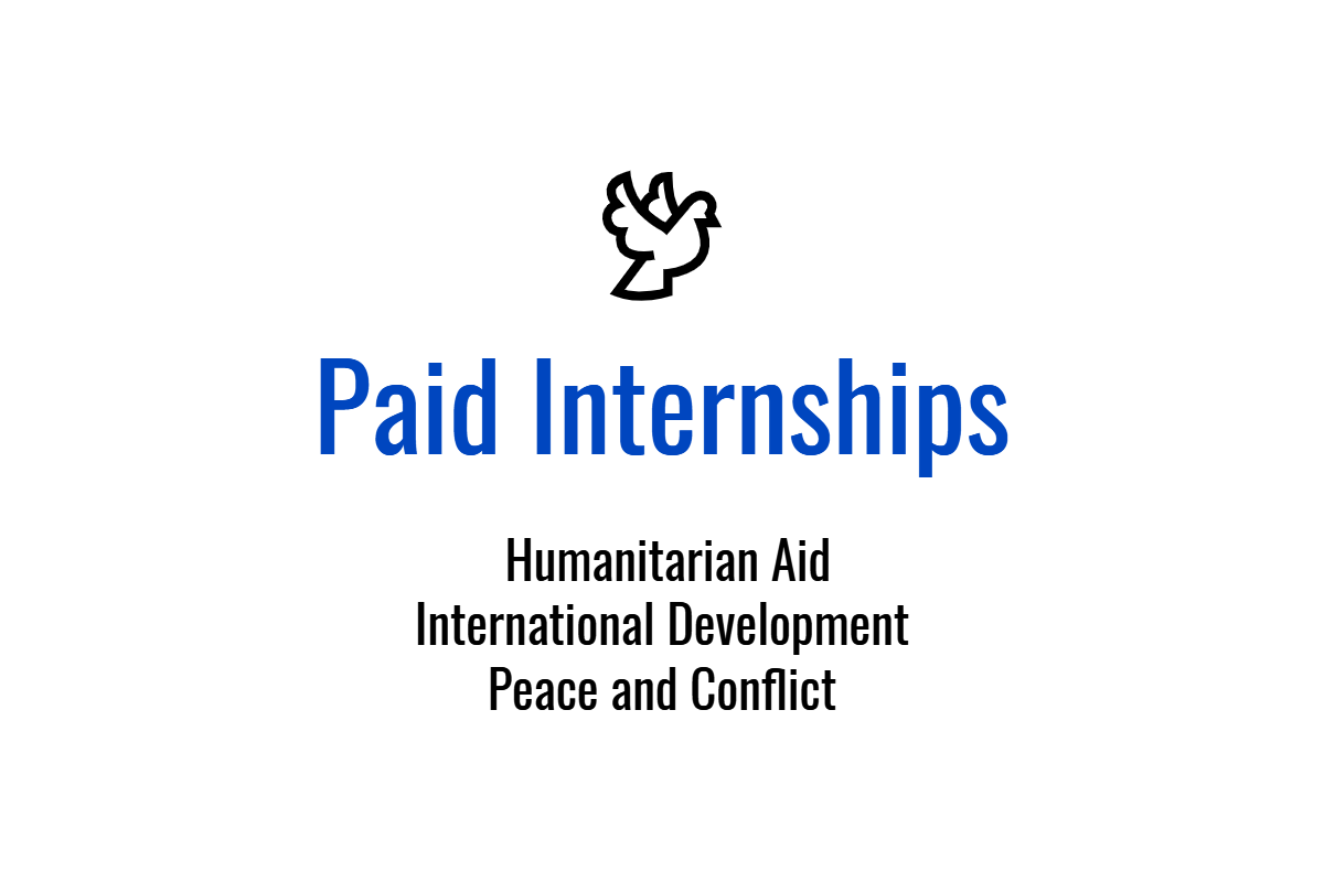 paid humanitarian jobs